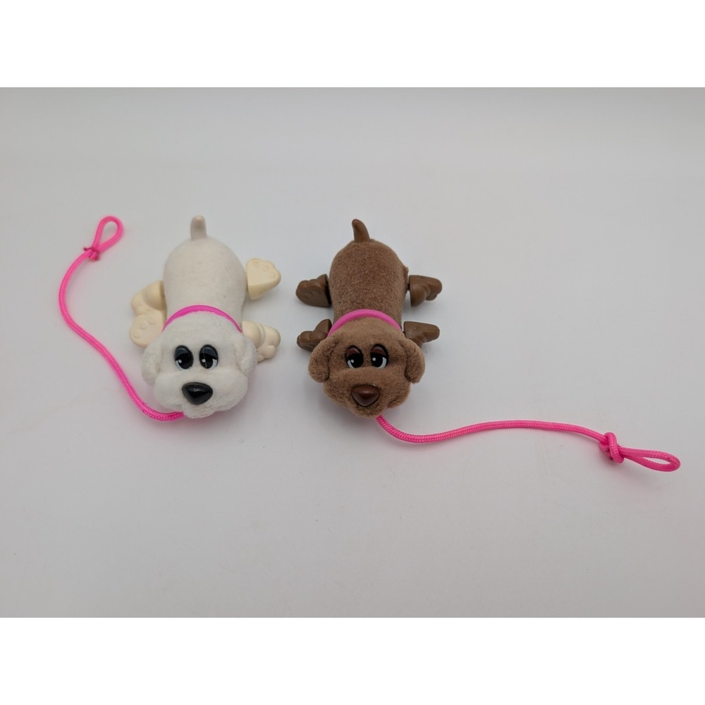 Lewis Galoob Pound Puppies Figure Pull String 3 Inch 1996 Lot of 2 LGT